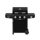 Barbecook Siesta 310 Graphite gaasigrill &otilde;ues toidu valmistamiseks 3 p&otilde;letit 12kW 2.9kW k&uuml;lgp&otilde;leti malmrestid 124x56x118cm BC-GAS-2072