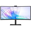 Samsung monitors LS34C652VAUXEN, 3440x1440, 100Hz, 5ms, 1xHDMI, 1xDP, 1xUSB-C 90W, 2xUSB 3.0, LAN, ieliekts, web kamera, gļo&scaron;niki