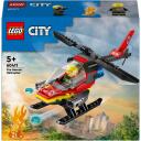 Lego Konstruktors Ugunsdzēsēju glāb&scaron;anas helikopters 60411, 85 gab., plastmasa, 5 g. un vecākiem