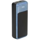 Rivacase Power Bank VA1080, 30000mAh, 65W, LCD, 2xUSB-A, 2xUSB-C, Литий-полимер, черный/синий