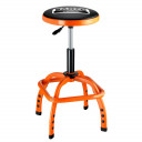 Cushioned pneumatic workshop stool with adjustable height 635-755mm Ø 355 mm max 136kg