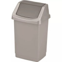 Click-it waste bucket 9L 22,9x18,9x38,1cm silver 0804042877 Curver