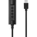 Sandberg Austiņas 136-73, USB-C - Combo, 1.5m, Melna, MiniJack 4-pole (female), USB-C (male)