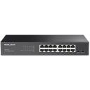 Mercusys коммутатор MS116GS, 16&times; 10/100/1000 Мбит/с, 32 Гбит/с, 8000 MAC адресов, AC, черный, Установка в стойку, Режим изоляции