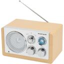 Denver TR-63 Light Wood 111101000720, 1.6kg, AM/FM, 15W, AUX, 3.5mm, 1 stacija, 230V/4xAA