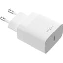 Fixed strāvas adapteris, FIXC30N-C-WH, AC 100-240V, 50/60Hz, 1A, USB-C DC 5V/3A, 9V/3A, 12V/2.5A, 20V/1.5A, 30W