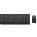 Lenovo Essential juhtmega klaviatuur ja hiir 4X31R64439, 1.8m, 1600DPI, must, USB, t&auml;issuuruses, hiir kaasas