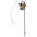 Beper Saules laistī&scaron;anas lampa P207ILO002, 36 LED, 2W, IP44, metāls, zelta, dienas gaismas sensors, 80cm kāts
