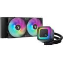 Deepcool Жидкостный кулер LE240 V2 R-LE240-BKAMMC-G-2, 75.89 cfm, 2 вентилятора, 31.6 dBA, 500-2100 RPM, RGB