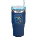 Paladone Minecraft Gamer Cup PP14877MCF, 600ml, zila, nerūsējo&scaron;ais tērauds, daudzvirzienu vāks, &scaron;aura pamatne