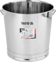 Metāla spainis 28L, YG-00652, YATO, nerūsējošā tērauda, ērta roktura, viegli tīrāms