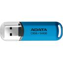 Adata USB m&auml;lupulk AC906-64G-RWB 64GB, USB 2.0, Sinine, Kork, 5-aastane garantii