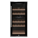 Wine cooler cabinet showcase 24 bottles compressor technology energy efficiency class G dimensions 48&times;86&times;43 cm black WineComfort 24 00644 Caso