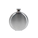 Apaļā kabatas kolba 'Brush', nerūsējo&scaron;ais tērauds, 150 ml, R180860, BasicNature