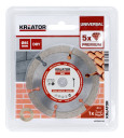 Teemantlõikeketas Ø 85mm, KREATOR, KRT082105, Ketta diameeter: 85 mm, 17 200 p/min, 6 segmenti, 1.80 mm lõike laius