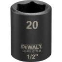DeWALT triecienmuciņa 20mm DT7538-QZ 1/2 in, Bi-Heksagon, 38mm, Standarta triecienmuciņa