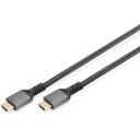 Digitus 8K PREMIUM HDMI 2.1 &uuml;henduskaabel DB-330200-030-S, 3 m, HDMI A/A, 8K60Hz tugi, kuldne kattekiht