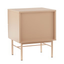 Naktsskapītis SEQUENCE ar 2 atvilktnēm 45x40xH55cm, kapučīno 45156