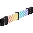 Gamemax toitekaabli pikendus VGA/CPU 2x8PIN-B, 30cm, 7A, 2x8 pin pistik, RGB LED valgustus