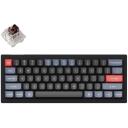 Keychron Клавиатура V4-B3, RGB LED, 60%, USB Type-C, Механический переключатель, 1000 Гц, Черный, PBT клавиши