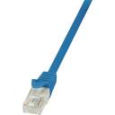 Logilink patch kabelis CP1076U, 5m, CAT 5e, RJ-45, CCAC, U/UTP, zils