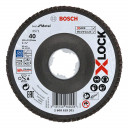 Шлифовальный, лепестковый диск X-LOCK X571 125мм, K40 2608619201 BOSCH