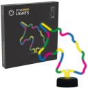 Manta Dekoratīvā lampa SNL10MTT, 5W, 5V (USB) / 4.5V (3&times;AA), 1 LED, 2m vads, daudzkrāsaina / melna