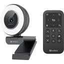 Sandberg Streamer USB vaizdo kamera Pro Elite 134-39, 2560x1440, 60fps, USB 2.0, 2m, juoda, automatinis fokusavimas
