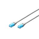 Digitus patch kaabel, DK-1512-020/WH, 2m, 2xRJ45, U/UTP, valge, PVC, LAN