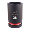 SHOCKWAVE&trade; IMPACT DUTY TRIECIENIZTURĪGAS UZGRIEŽŅU MUCIŅAS, 38 MM 1" IMPACT SOCKET DEEP - 1PC, 4932480430 MILWAUKEE
