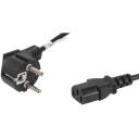 Lanberg Toitekaabel CEE 7/7 kuni IEC 320 C13 CA-C13C-10CC-0018-BK, 1.8 m, 10 A, must, Schuko, IEC C13
