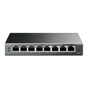 Tinklo komutatorius 8 &times; Gigabit RJ45 su 4 &times; PoE ir žiniatinklio valdymu TL-SG108PE 4&times;PoE (15.4 W vienam prievadui) 4&times;be PoE Gigabit VLAN QoS Juodas TP-Link