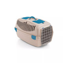 Транспортная клетка Гулливер 3 с металлической дверью 61х40х38см цвета белого травертина 2199853 STEFANPLAST