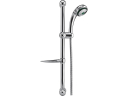 Dušas komplekts (dušas rokturis + šļūtene + stienis), FALA, 75558, 4 plūsmas regulēšana, hromēts ABS, 1.5 m nerūsējošā tērauda šļūtene