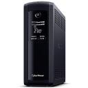 Cyberpower UPS VP1200ELCD-FR, 1200VA, 720W, 5xFR, AVR, LCD, RJ45, 4ms, 1 faas, muudetud siinuslaine
