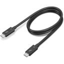 Lenovo Thunderbolt 4 kaabel 4X91K16968, 70cm, 40Gbps, 8K60Hz tugi, kiire laadimine, &uuml;lepinge kaitse