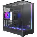 Montech Kaste KING 15 PRO (B), Midi Tower, 2xUSB 3.0, 1xUSB Type-C, 2x2.5" vietas, 2x3.5" vietas, melna