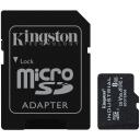 Kingston microSDHC kortelė SDCIT2/8GB, 8 GB, UHS-I, 100 MB/s, 80 MB/s, A1, V30, U3, SD adapteris