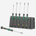 Precizitātes skrūvgriežu komplekts, Wera, 05118152001, 6 skrūvgrieži (plakanais 2.5-4.0mm, Phillips #0-#1)