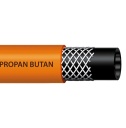 Gāzes &scaron;ļūtene PROPAN-BUTAN 9mm / 50m, BRADAS, PB92550, 3-slāņu, izturīga pret plī&scaron;anu, oranža