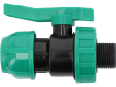 Dārza vārsts 32mm x 1", 88965, FLO, PP materiāls, 16 bar darba spiediens, UV izturīgs