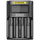 Nitecore Įkroviklis UMS4, 4 lizdai, 4000mA, 3000mA, LCD ekranas, IMR/Li-ion/LiFePO4, NiMH/NiCd, 0.256kg