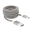 Sbox USB kabelis USB-10315W, 1,5m, balta, USB 1.0, 1.1, 2.0, līdz 480 Mb/s, pīts kabelis, metāla savienotāji