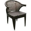 Кресло для сада, металл коричневый