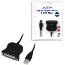 Logilink Paralēlais adapteris UA0054A, 1,8m, USB A vīrie&scaron;u, DB25, EPP, ECP, ROHS