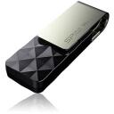 Silicon Power Zibatmiņas disks Blaze B30 SP008GBUF3B30V1K, 8 GB, USB Type-A, Sudraba, Grozāms, Plastmasa/metāls, 0-70 &deg;C