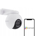 Ezviz H80x CS-H80-8MP-2MP-4mm Ārtelpu Viedā IP65 Dubultā Objektīva 8MP+2MP 4K Kamera Pagrieziena & Slīpuma 360° Balta