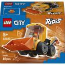 Lego Konstruktors 60483, 61 gab., gumijas riepas, iekrāvēja kauss, ekskavatora āķis, juniora minifigūra