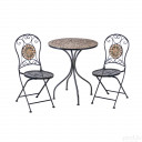 R&otilde;dukomplekt MOSAIC, laud ja 2 tooli, mosaiikplaadid, K386641, HOME4YOU