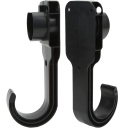 EV Charge sieninis laikiklis Type 2 įkrovimo kabeliui ir jungčiai, juodas